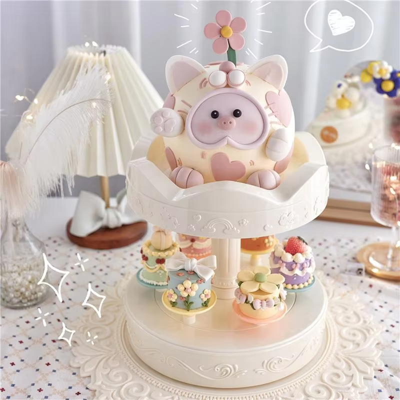 2-tier Automatic Rotating Cake - Cupcake Stand Tier 评论和价格