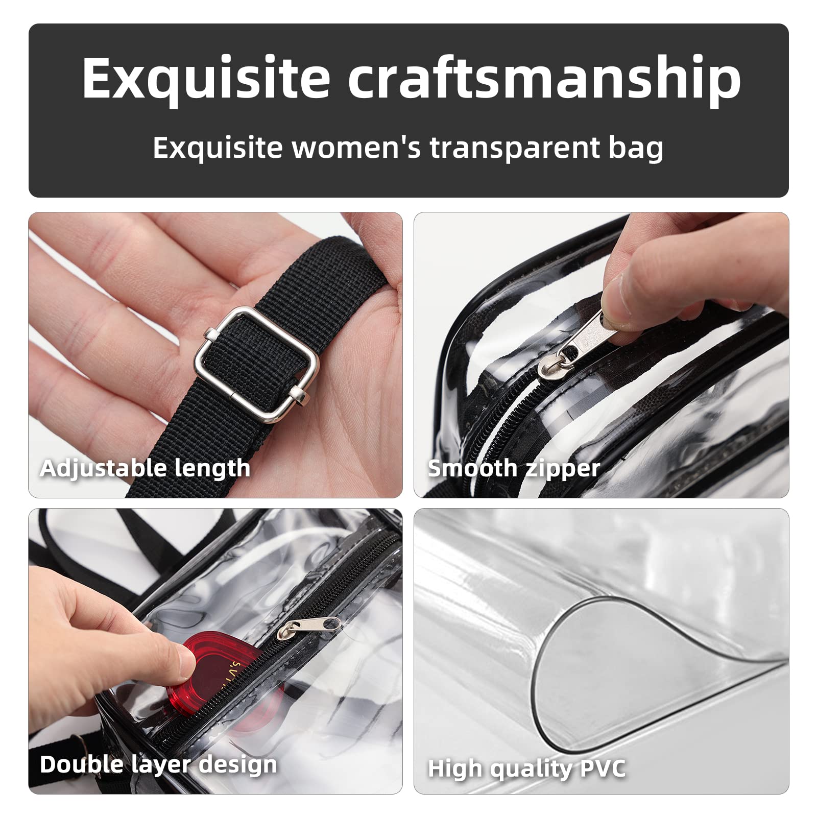 1-10PCS Women Clear Crossbody  - Event & Party Supply 评论和价格