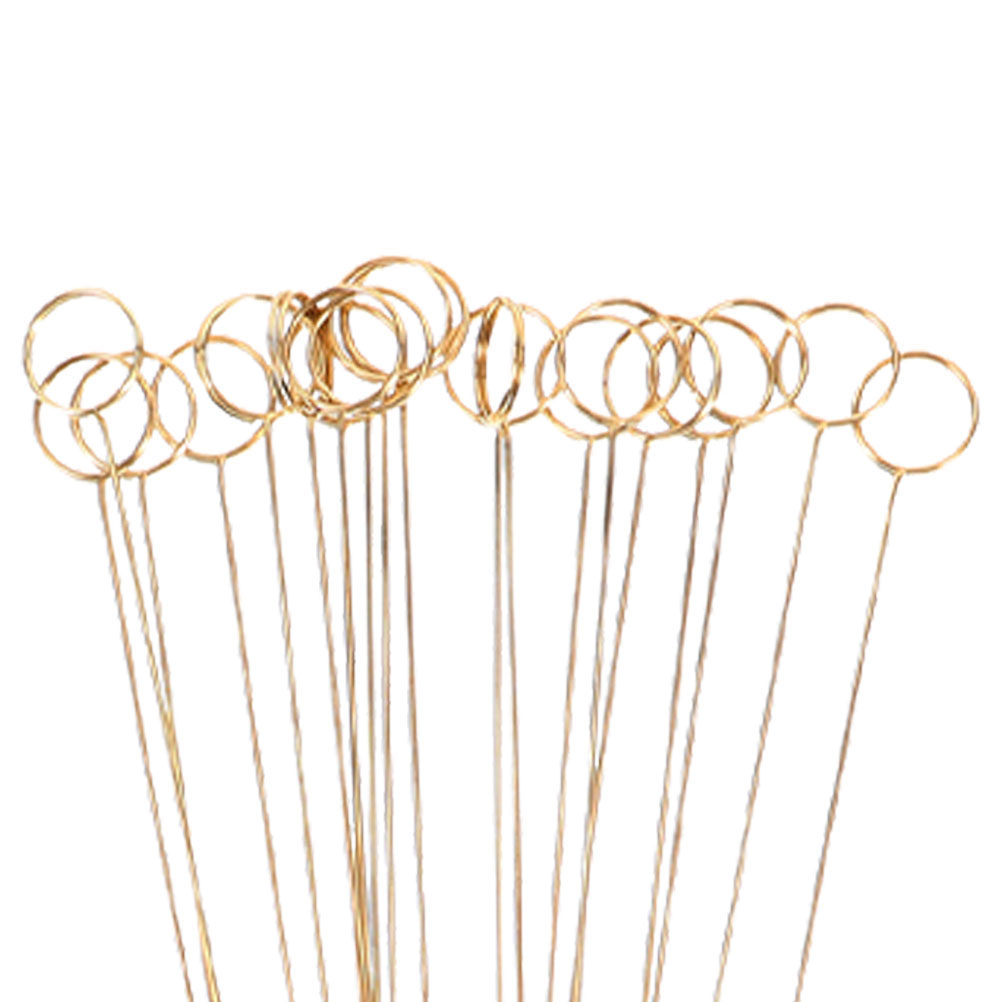 100Pcs Metal Flower Card Holde - Centerpiece Stick 评论和价格